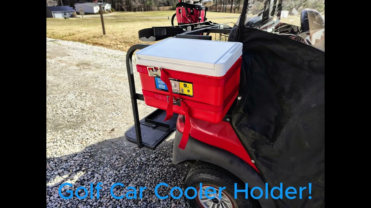 Golf Cart Cooler Holder