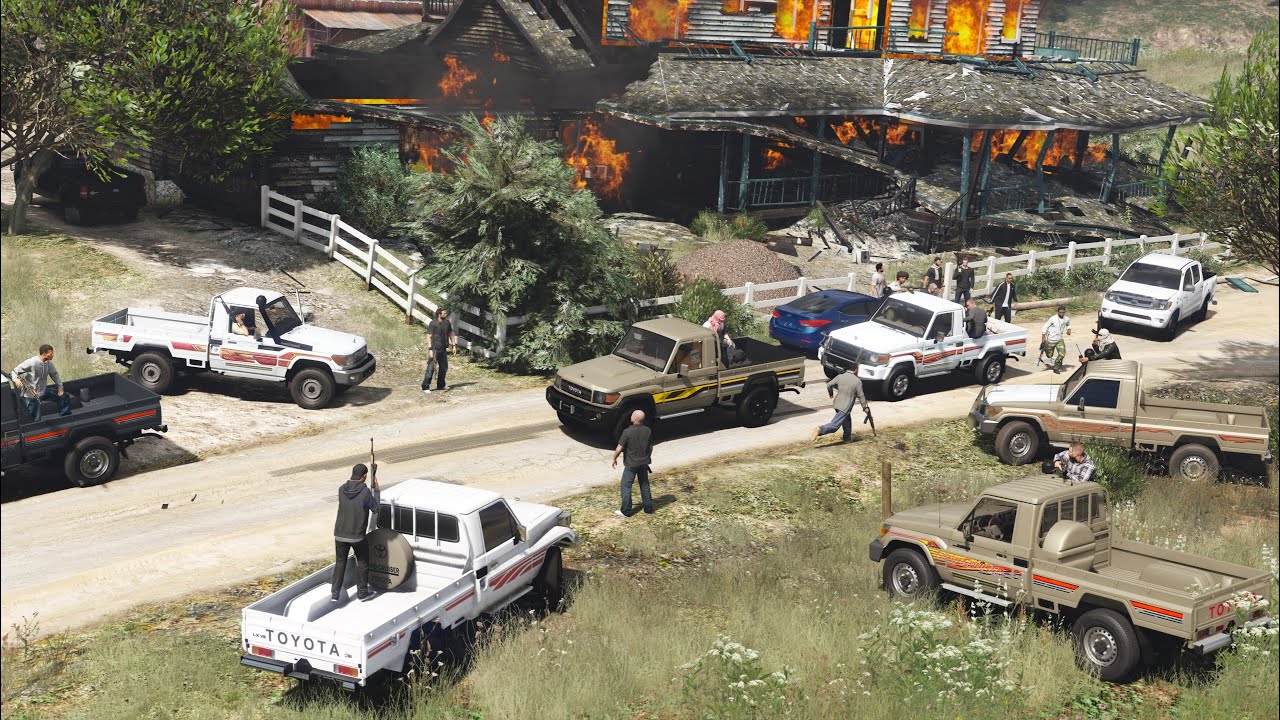 سائق الشاص وقع في فخ العصابة فطلب الفزعة فجاءه الرد من سائقي الشاصات ولعوها الرجال || قراند5 - GTA V