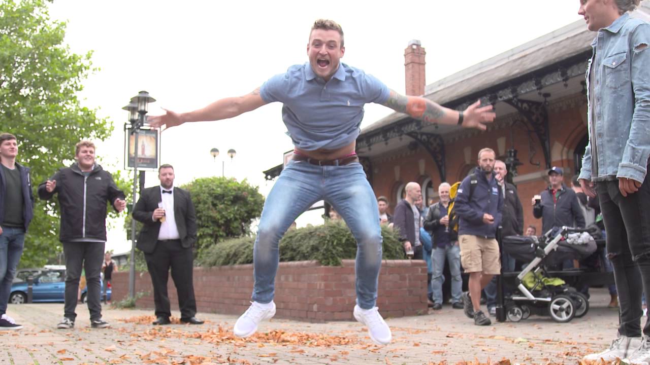 CeleBEERtions winner - Daniel Richmond - shows off his acrobatic goal celebration!