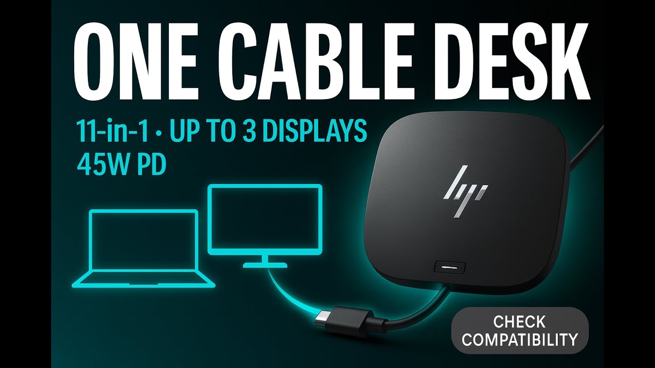 HP USB-C Dock G5 Review (11-in-1): One Cable, Triple Display & Charging