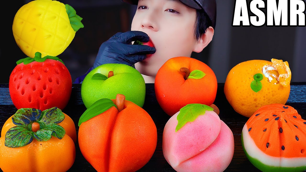 咀嚼音 韓国 男 お菓子 和菓子を食べる音 もち デザート モッパン モクバン ASMR MOCHI JAPANESE WAGASHI MUKBANG KOREAN EATING SOUNDS 먹방