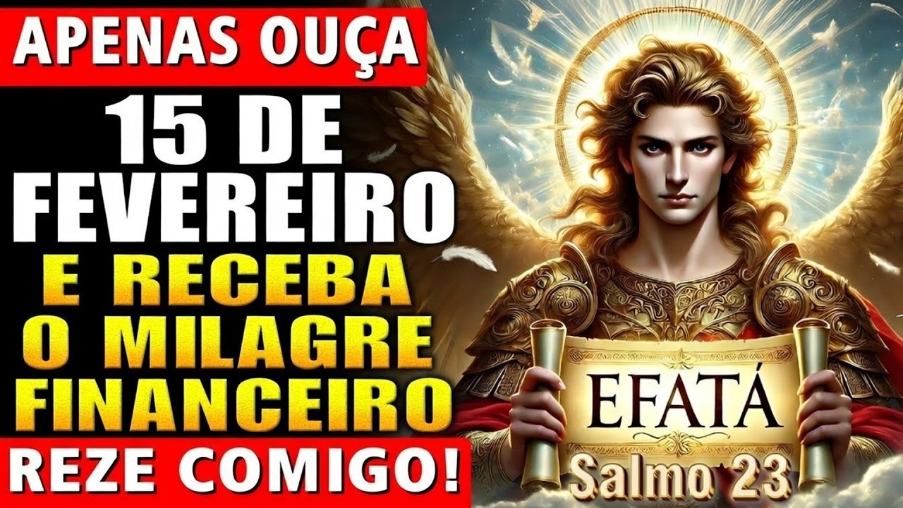 EFATÁ do Salmo 23 e SÃO MIGUEL ARCANJO ✨ Apenas Ouça para o Milagre Financeiro. Reze Comigo!