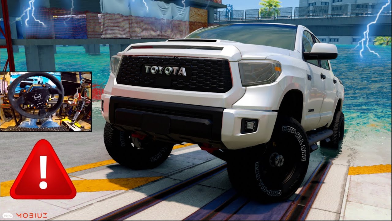 Escaping NEW Flood MOD In REALISTIC Toyota Tundra - FreeRoam BeamNG.Drive!!