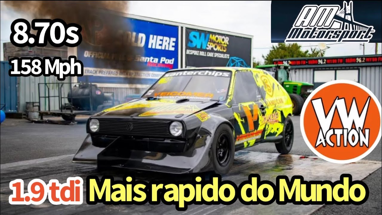 Vw Polo TDI mais rápido do Mundo 8.70 s 158Mph VW Action dia 2