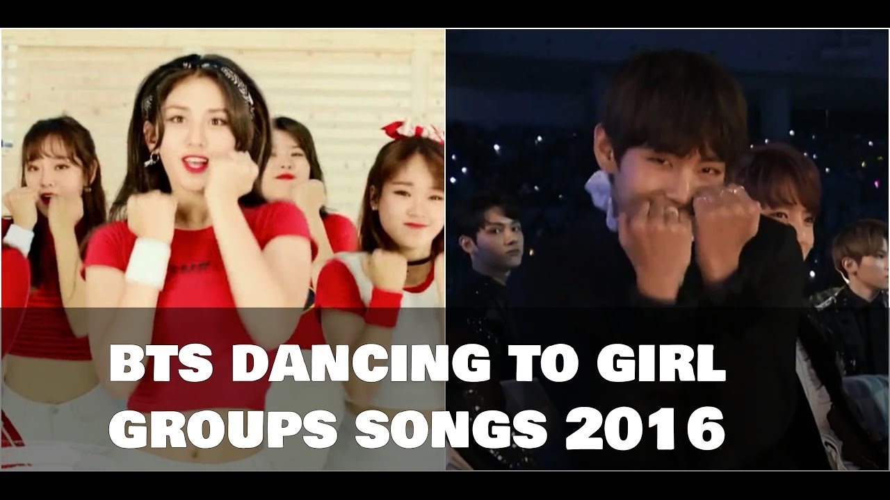 💚 BTS (방탄소년단) dancing to girl groups' songs 2016 💚