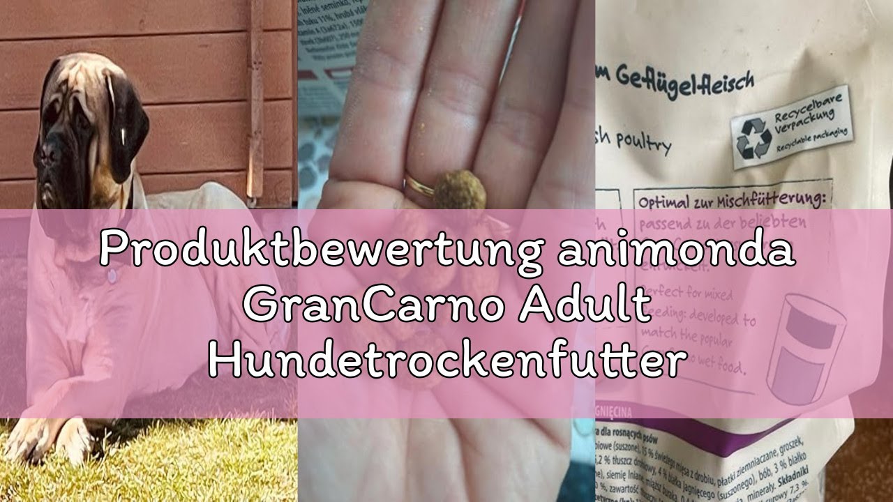 Produktbewertung animonda GranCarno Adult Hundetrockenfutter getreidefrei Geflügel + Rind (1 x 4 kg)