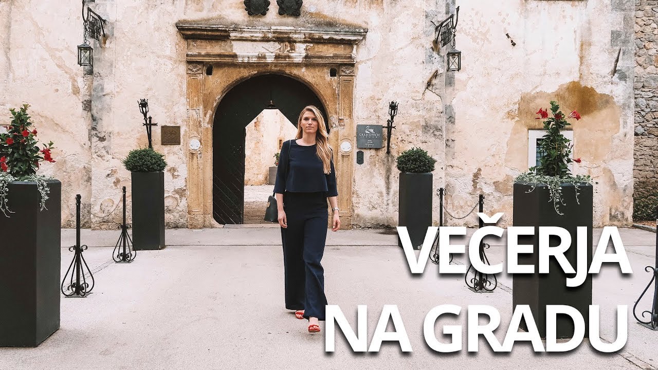 Večerja na gradu Otočec | On White Surface Vlog