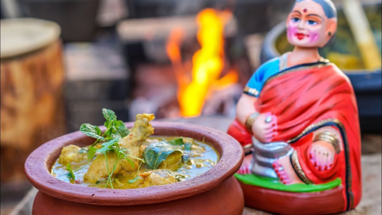 Village Chicken Kurma  in Tamil |  Kozhi Kulambu | Chicken Curry | Chettinad chicken gravy