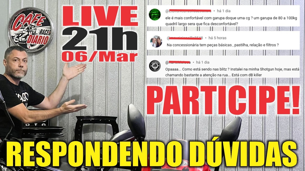 Live! Respondendo Perguntas dos Inscritos! 06/Mar