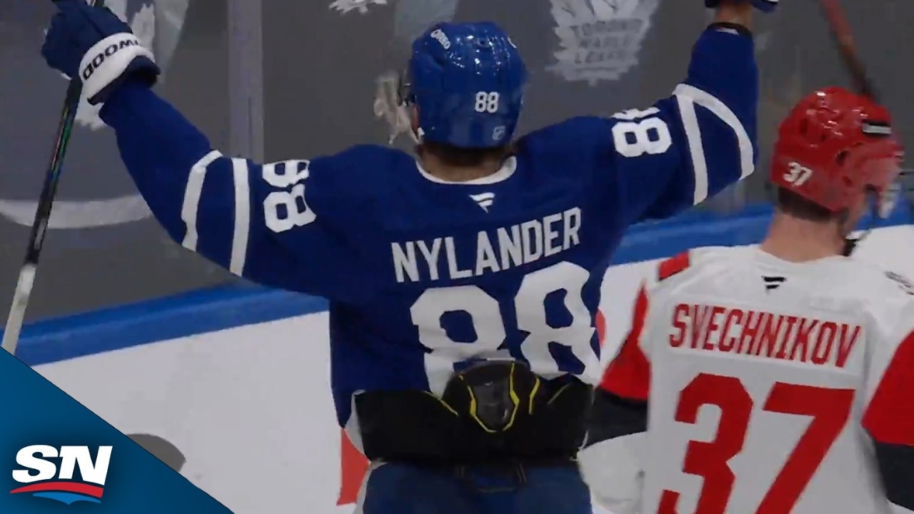 William Nylander Sticks With The Play For A Clutch Maple Leafs Goal