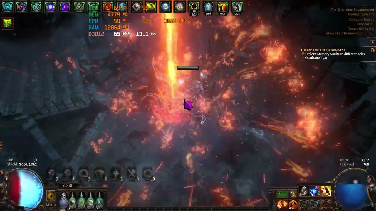 Siimulacrum Wave (13-15) With Armour Stacker 5K ES, POE 3.28 STD 5K ES