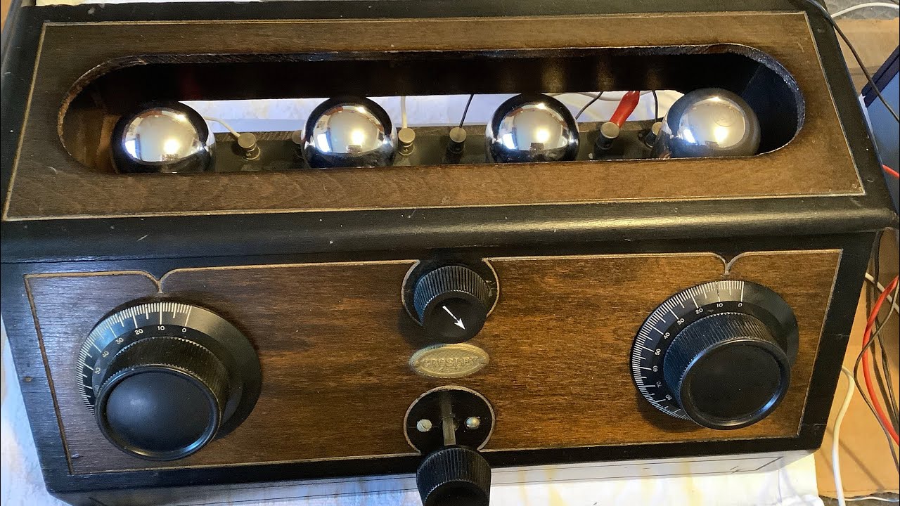 RESURREZIONE DI UNA RADIO A VALVOLE CROSLEY 4-29 DEL 1926