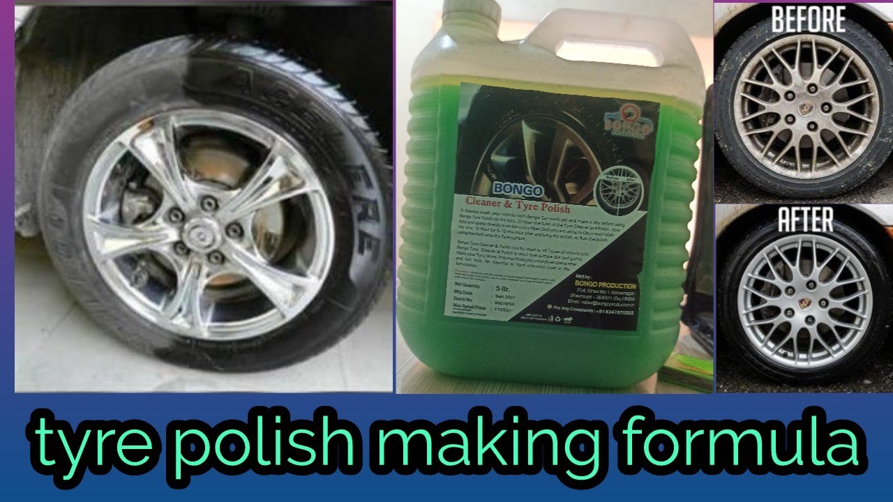 part #3  |tyre polish making formula |how to make tyre polish |bongo production