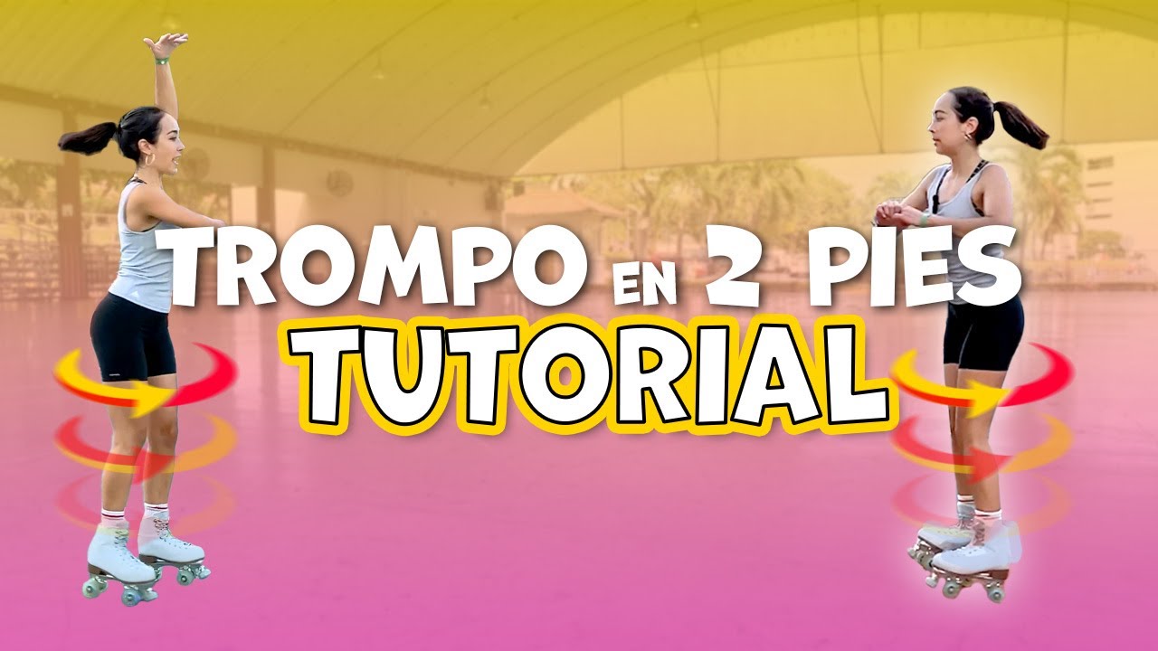 Giros en 2 pies con patines - Tutorial principiante!