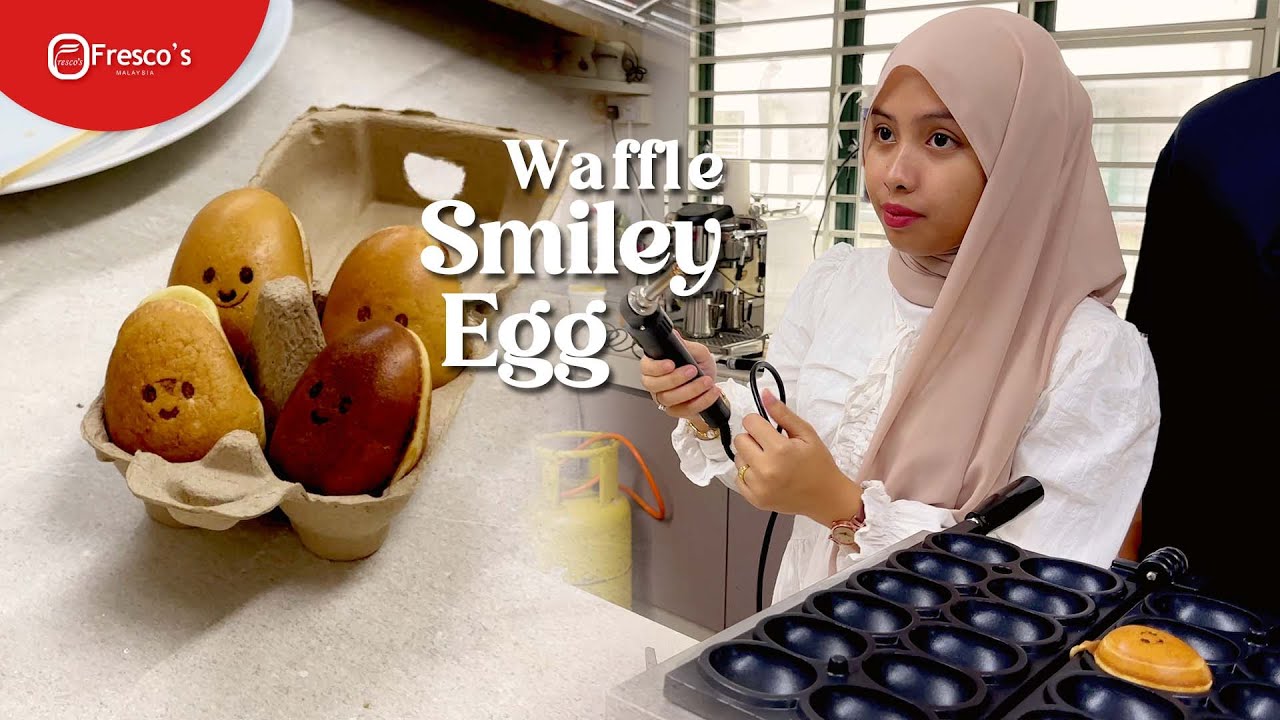 This Smiley Egg Waffle Makes Customers Smile 😄 | Business Snack Idea