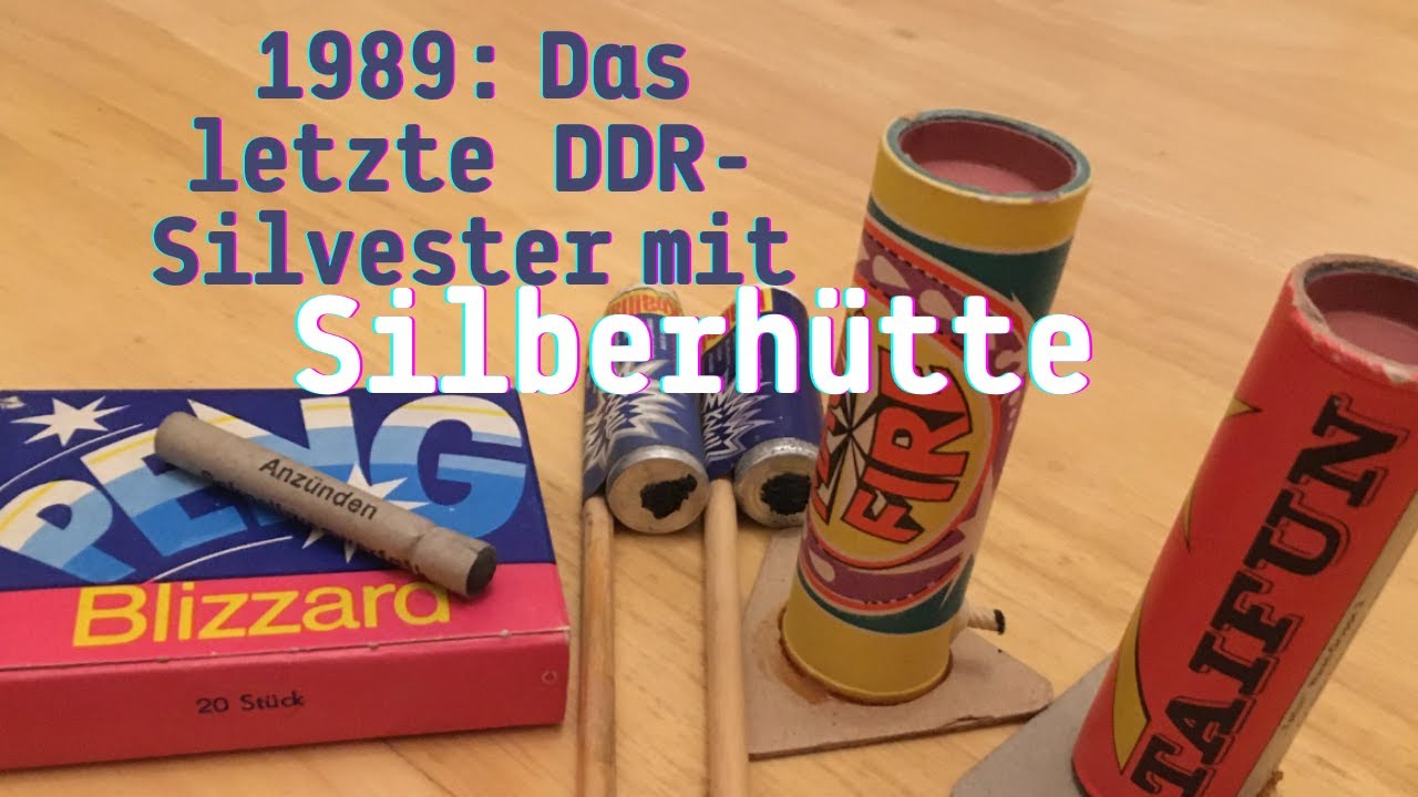 DDR Feuerwerk aus Silberhütte von 1989 - Vorgestellt und Gezündet