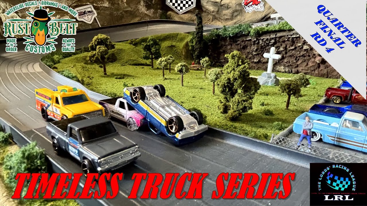 DIECAST RACING:TIMELESS TRUCK SHOWDOWN/ QUARTER FINAL RD4/#diecastracing #hotwheels#CLASSICTRUCKS