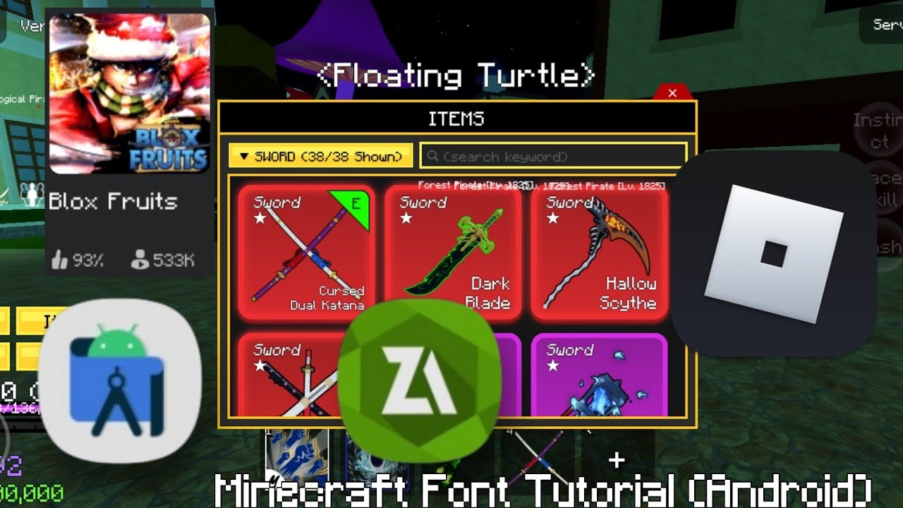 Easiest Roblox Minecraft font MOBILE Installation Tutorial (APK EDITOR PRO ANDROID)