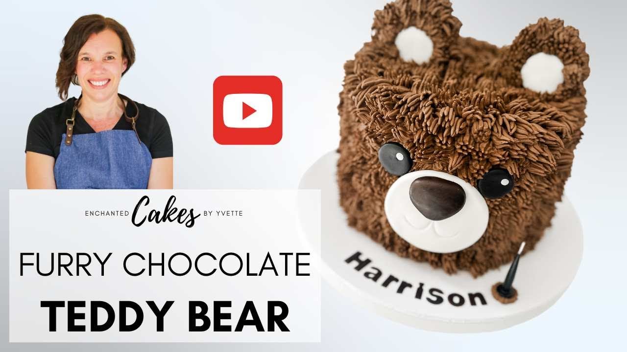 Chocolate Buttercream Teddy Bear Birthday Cake