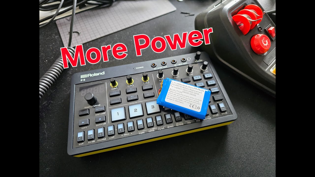 Battery Upgrade Roland AIRA Compact P-6 Sampler