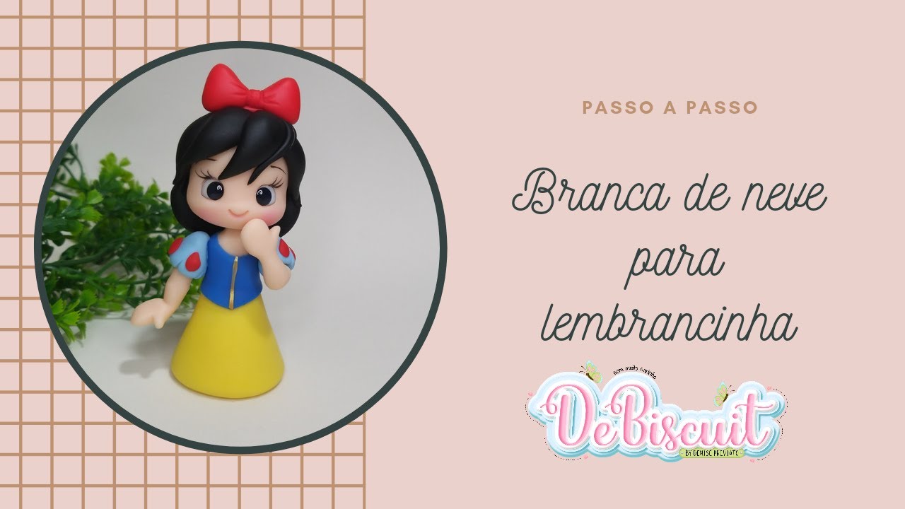 Passo a passo em biscuit  da Branca de Neve