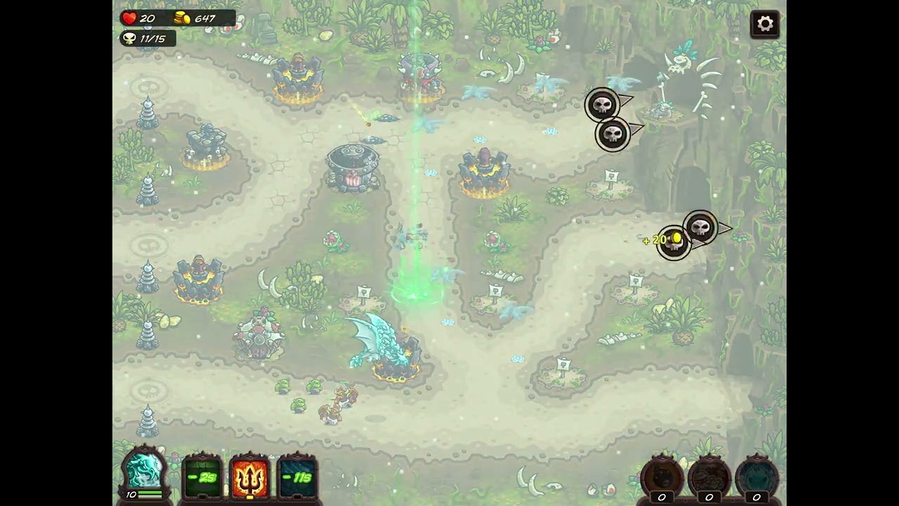 Kingdom Rush Vengeance – The Original World (Impossible) – Eiskalt – No DLC/Item – 3 Stars