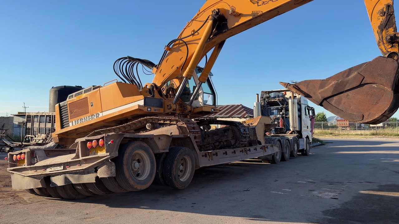 Double Heavy Haul | Liebherr 964 & Caterpillar 385C Excavator Transport - Fasoulas - Ergon