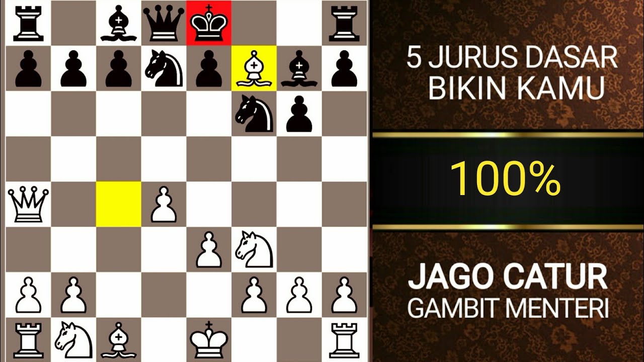 5 JEBAKAN CATUR GAMBIT MENTERI