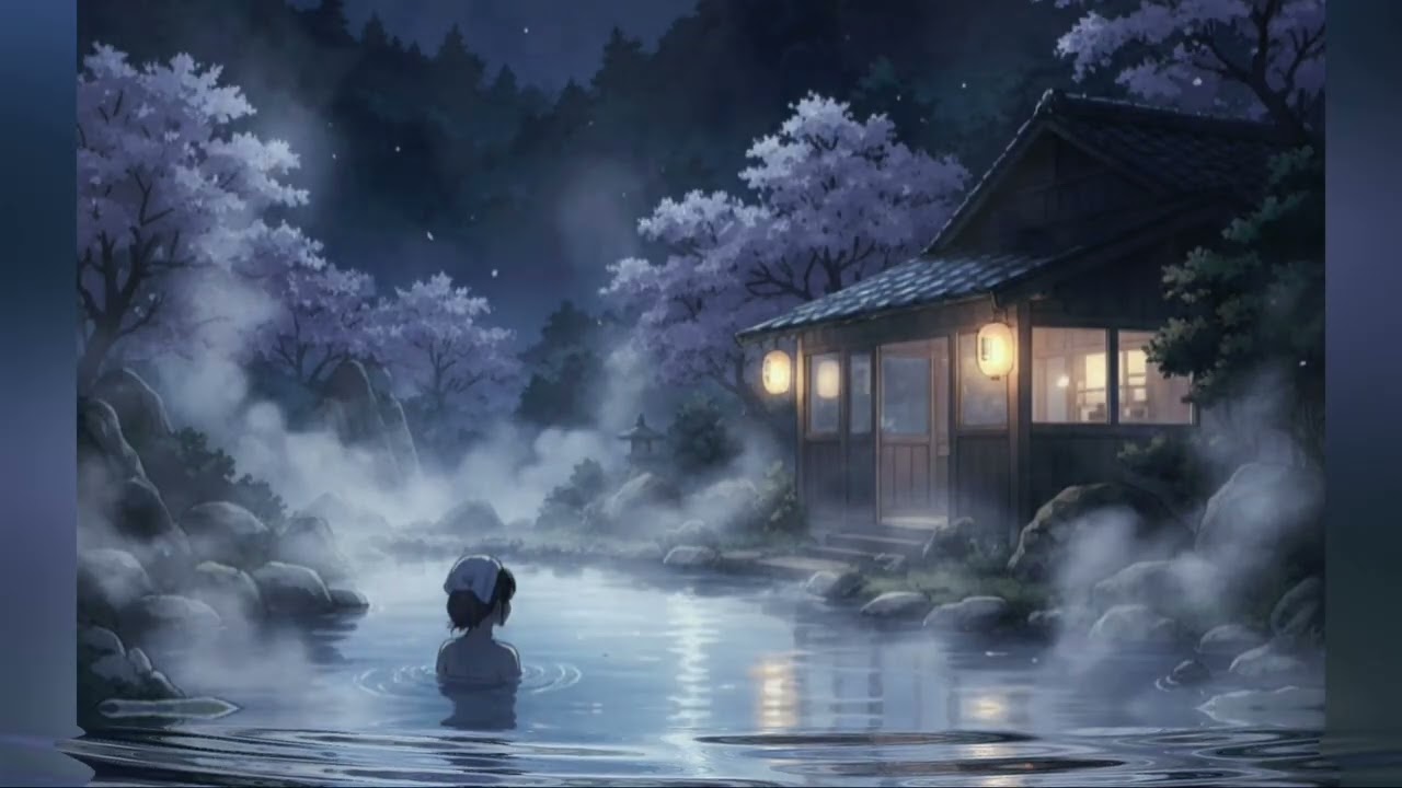  Moonlit Onsen: An Hour of Healing Music. Welcome to a moment of deep peace. 🌙✨