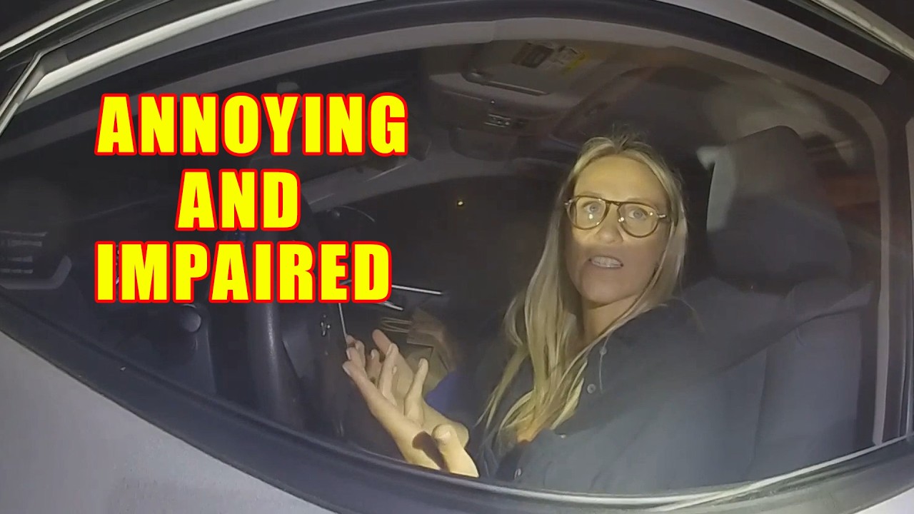 Annoying Drunk Woman Asks Cop for a Hug - She Gets Arrested Instead