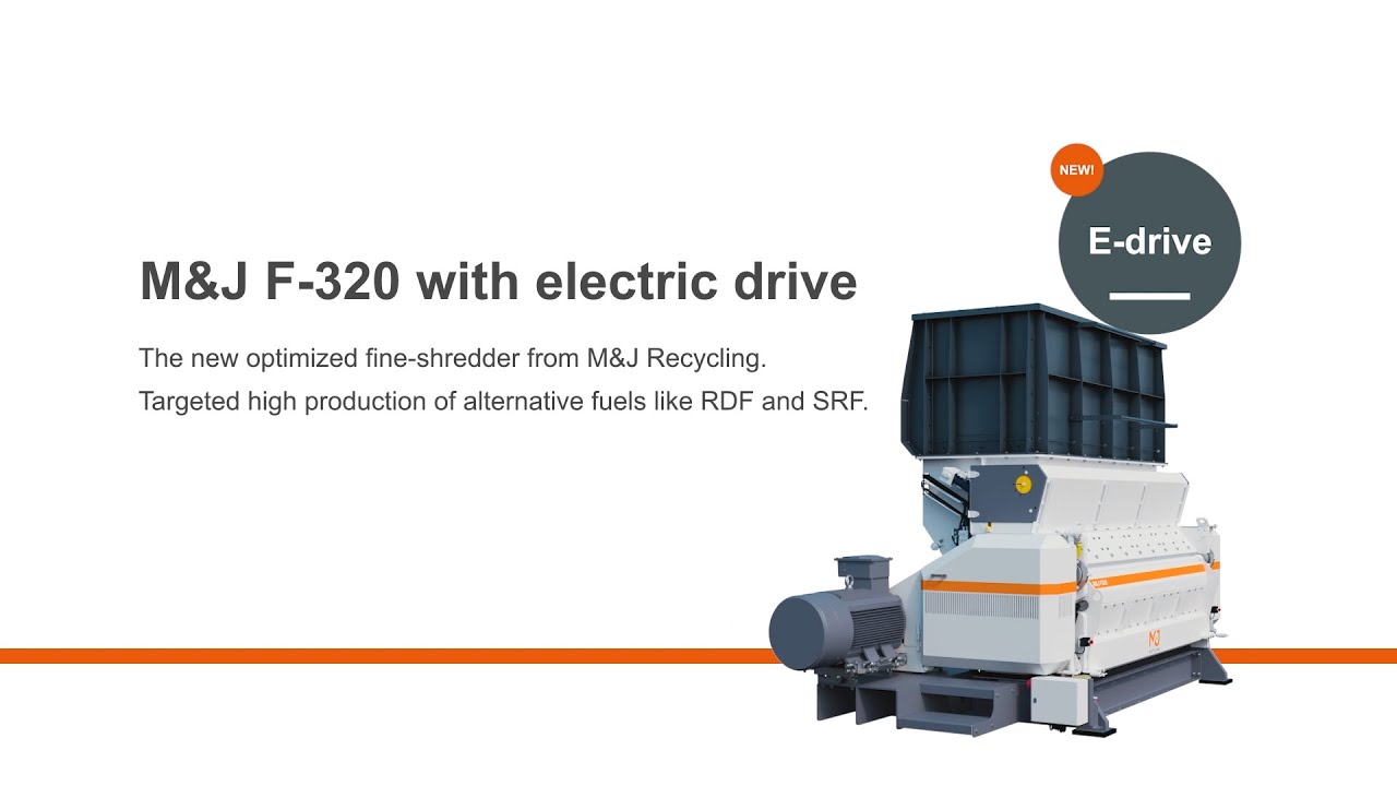 MJ F320e electric fine-shredder animation