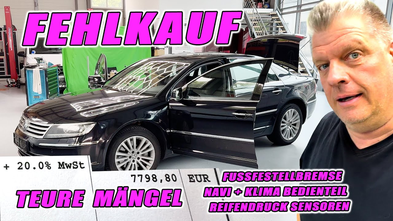 VW PHAETON - KOSTENFALLE? RNS 810 Navi + Klima Bedienteil - Fussfestellbremse - Raddrucksensoren