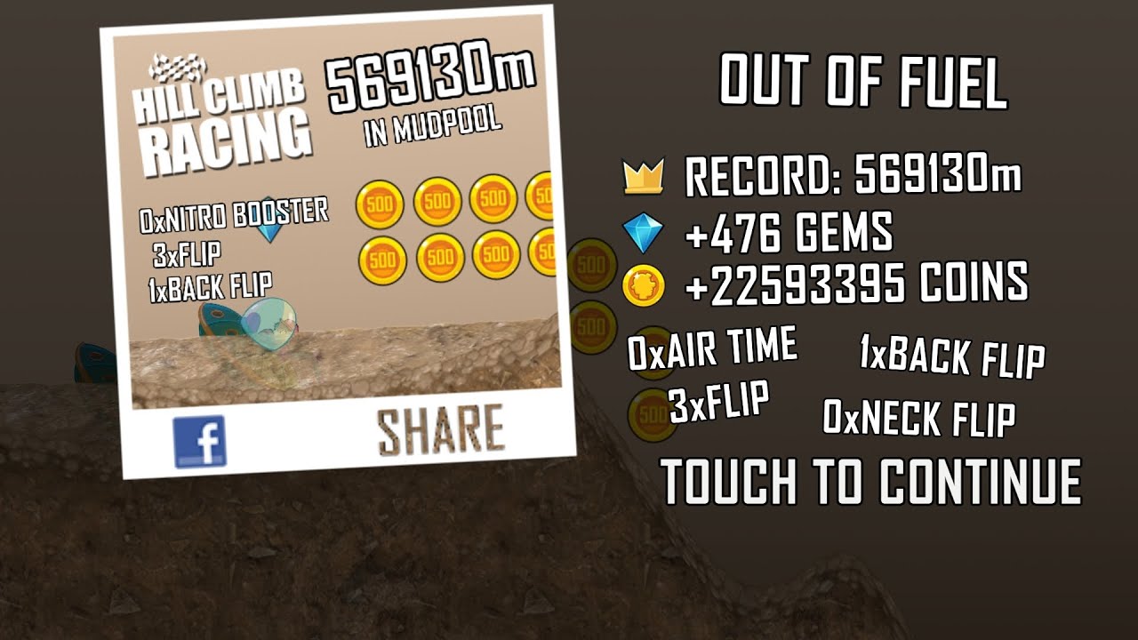 I made 569130m in mudpool with UFO 2 almost impossible wr car wr and stage wr