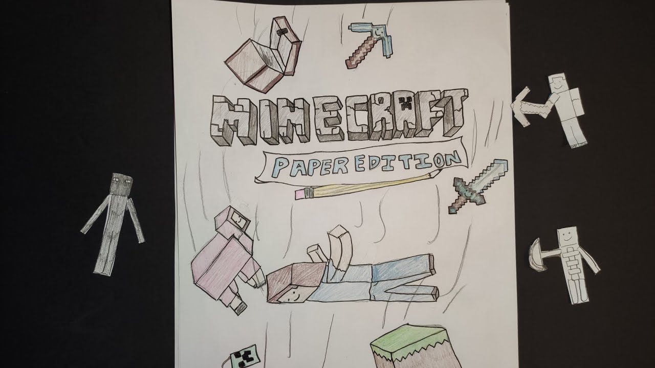 Minecraft, but it's a paper game🏞️...