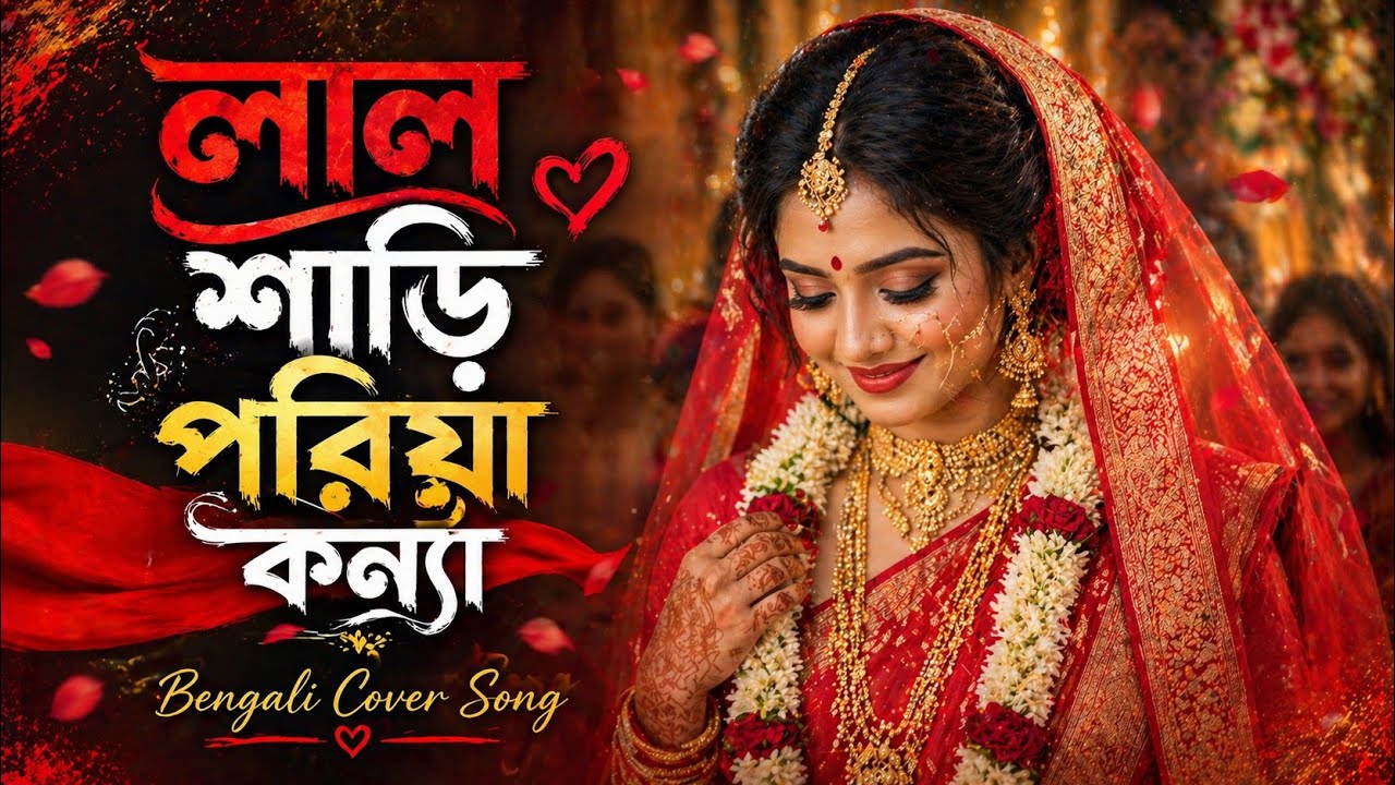 Lal Shari Poriya Konna লাল শাড়ি পরিয়া কন্যা  Relaxing #cover song Lo-fi # Song # love #Bonggaan