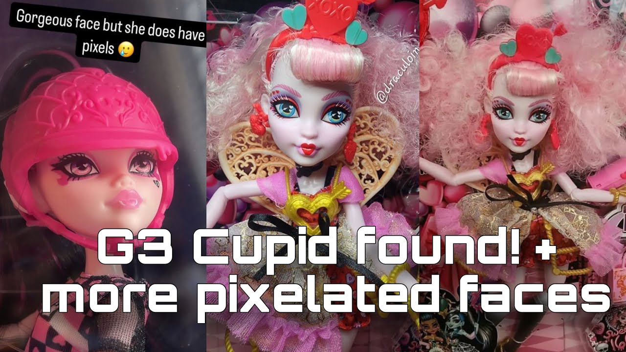 MONSTER HIGH NEWS! G3 Cupid doll found + MORE pixelated faces??