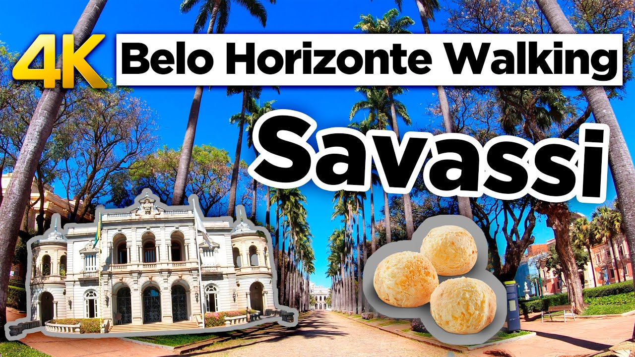 🚶🏼Belo Horizonte, Savassi Walking Tour 2020 (4k / 60fps)