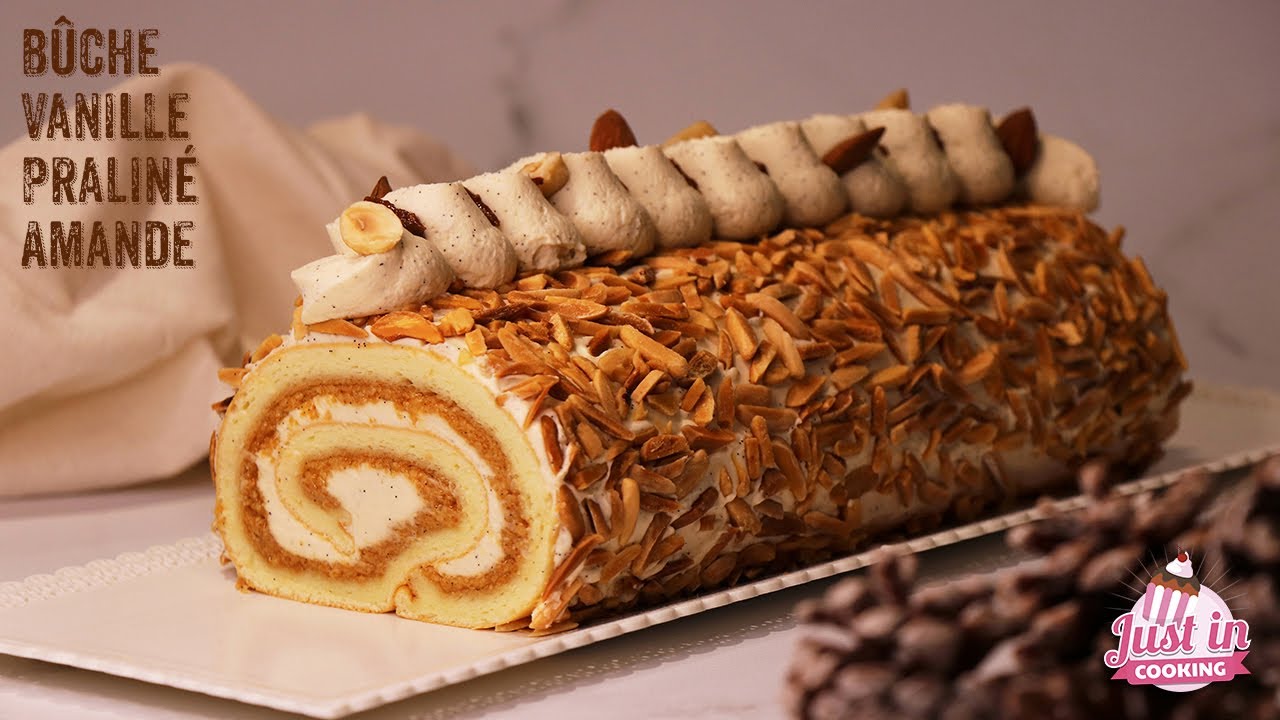 ❅ Recette de Bûche de Noël Envoûtante : Vanille Intense, Praliné, Amande ❅