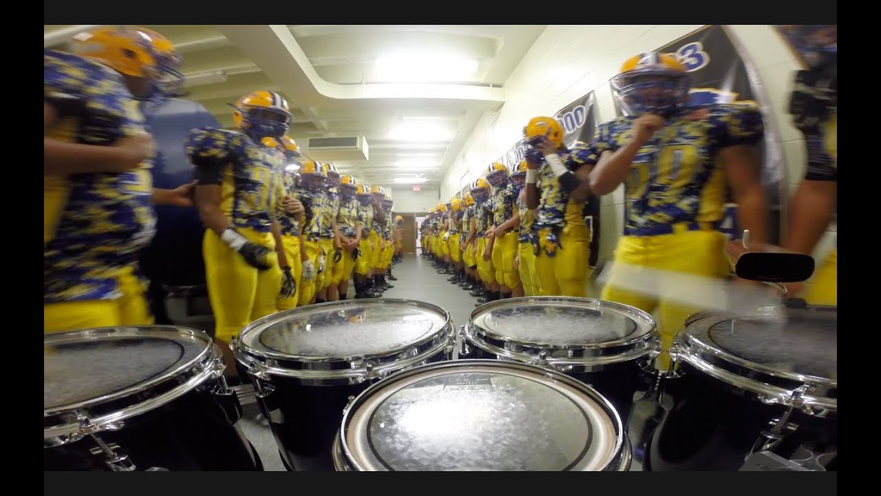 LT Drumline Football Team March Out Tenor Cam