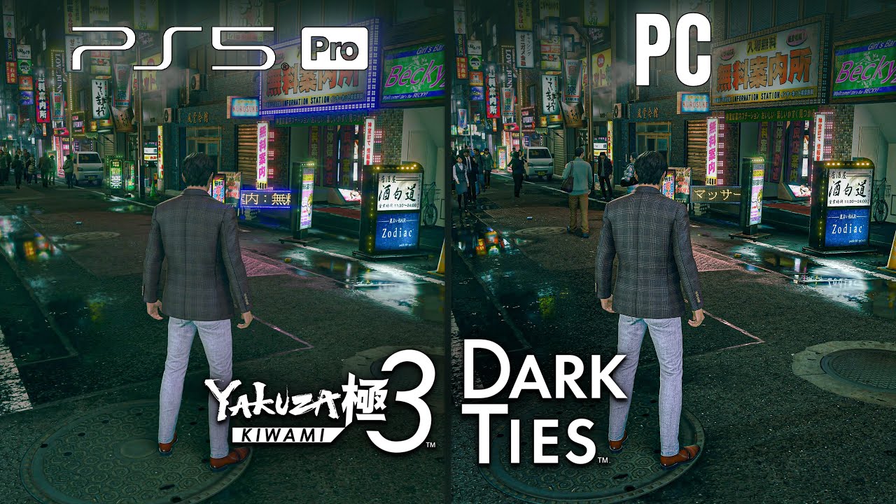 Yakuza Kiwami 3 & Dark Ties | PS5 Pro vs PC | Graphics Comparison
