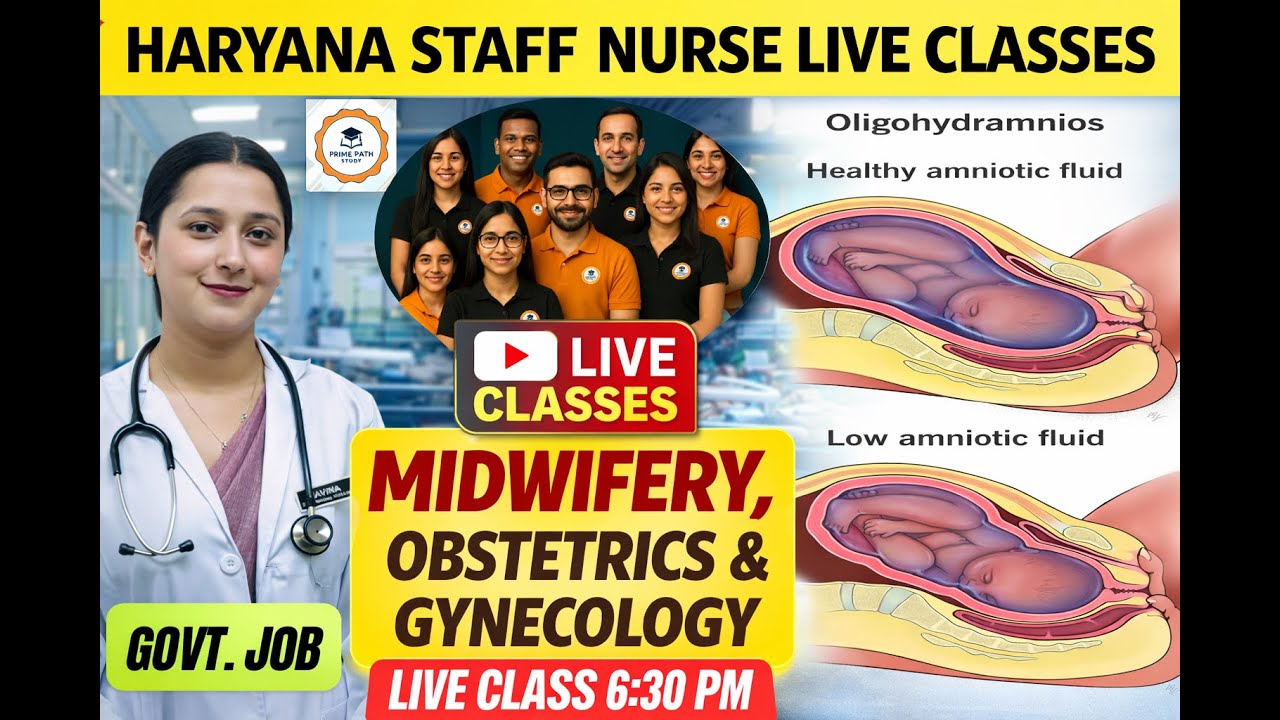 Haryana Staff Nurse SYLLABUS LIVE Class  | Midwifery + Obstetrics & Gynaecology | Expected Questions