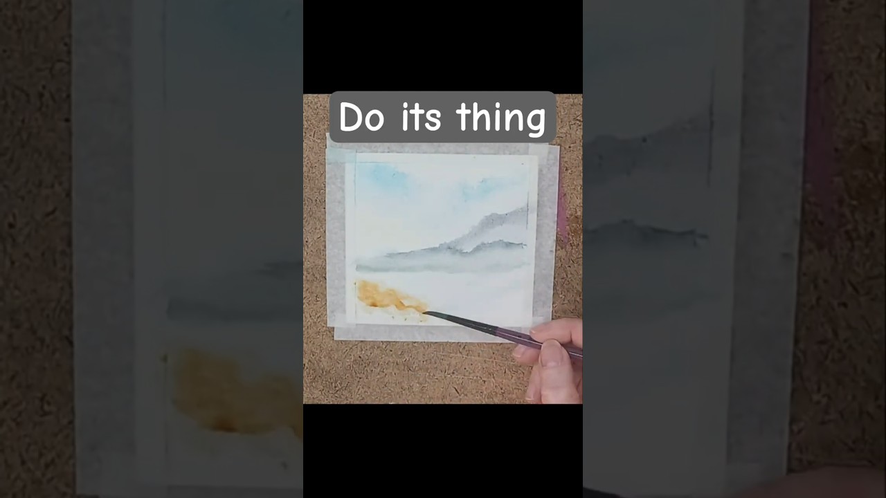 No rush.Just layers and water. 