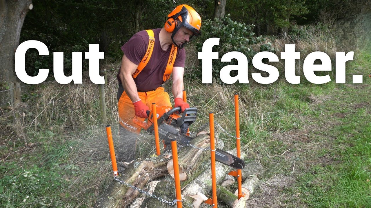 NEVER Struggle With Logs Again! Forest Master Bulk Log Sawhorses