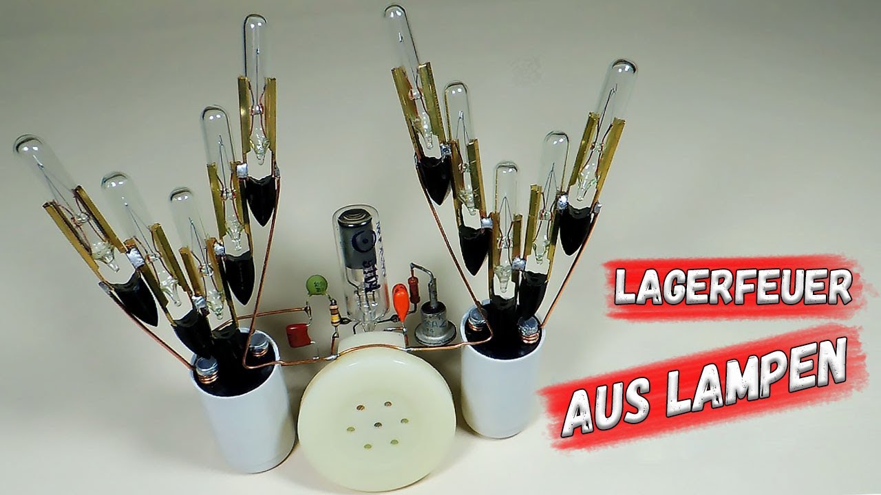 ✅ Elektronisches „Lagerfeuer“! Cooles DIY, das ein brennendes Feuer imitiert. ✅