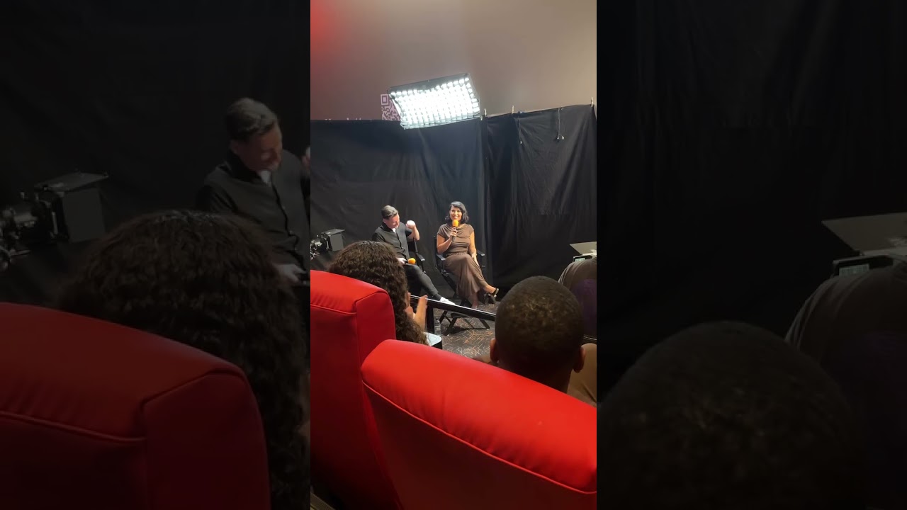 RAYE at the Q&A for the cinema showing of M21CS in New York. 