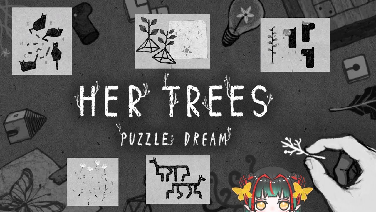 【HER TREES  PUZZLE DREAM】新作キタ！癒し系パズル。アルファベット探すよ～