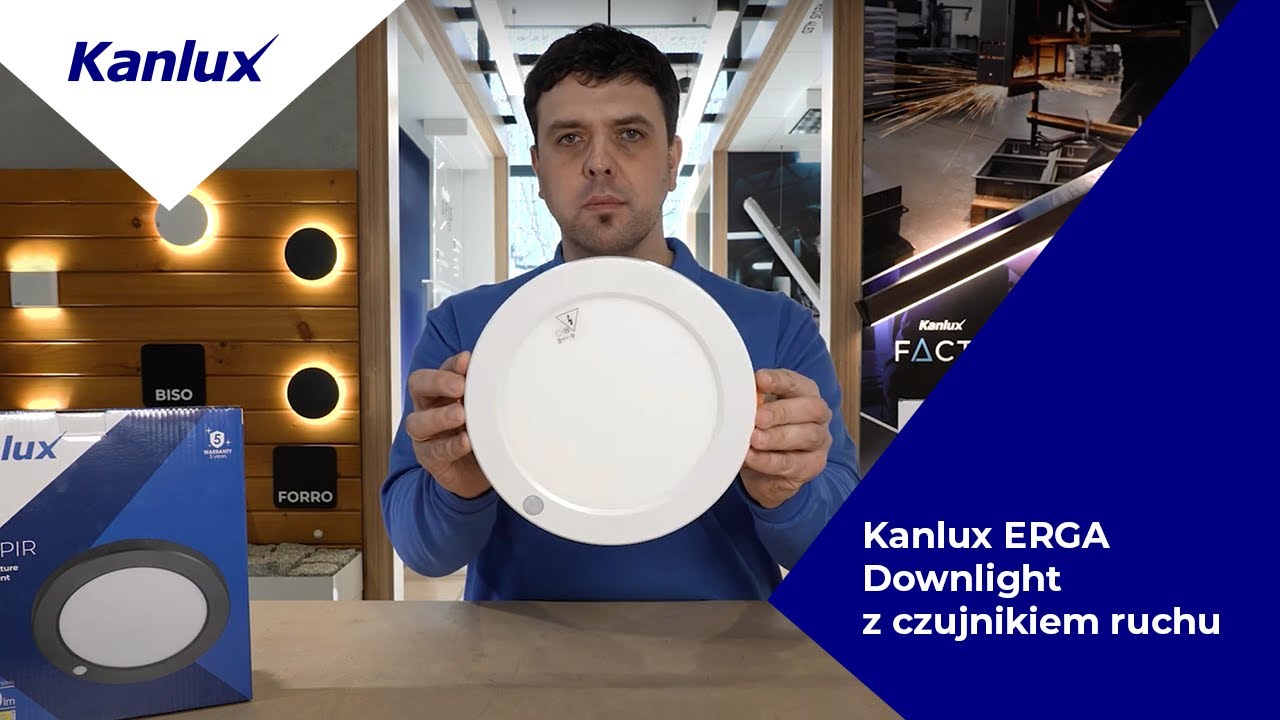 Inteligentne oświetlenie LED z czujnikiem ruchu | Kanlux ERGA PIR