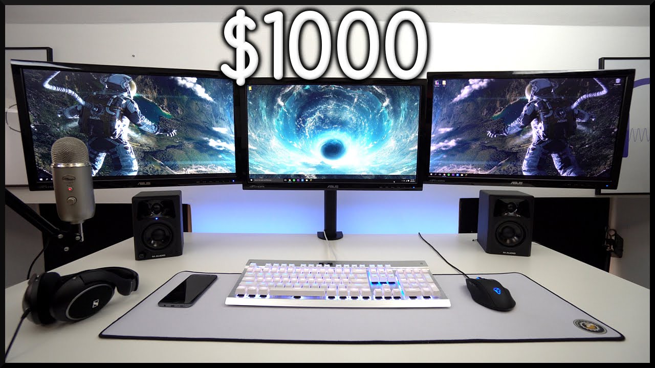 BEST Triple Monitor Gaming Setup for $1000!