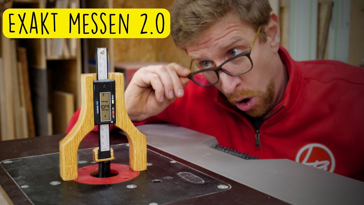 So fräse ich 1/10mm genau!  | Höhenmesser für Frästisch selber bauen