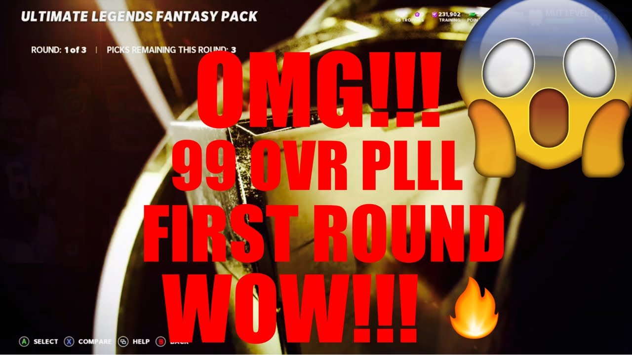 NO WAY! *99 ULTIMATE LEGEND PULL 1ST ROUND*  MADDEN21 ULTIMATE LEGEND FANSY PACK OPENINGS